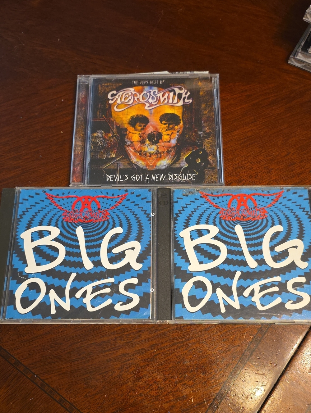 Aerosmith 'Devil's Got a New Disguise' & 'Big Ones' CD Lot - Blue / Black
